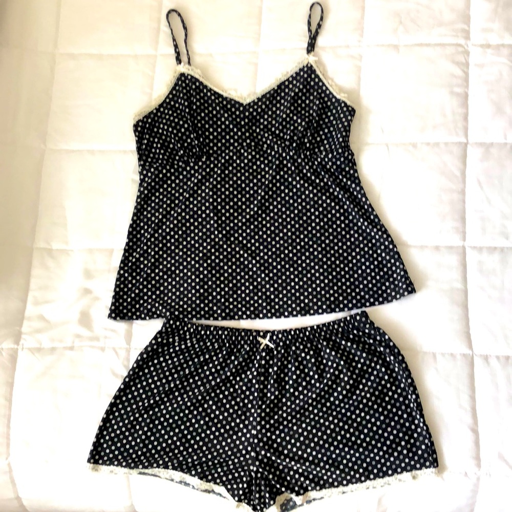 RENE ROFÉ Polka Dot Pajama Set